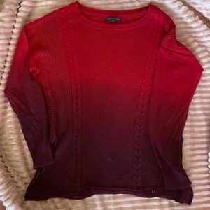 American Eagle red ombré sweater